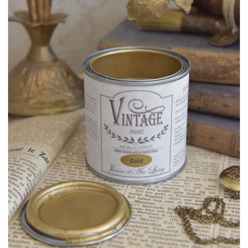 Vintage Paint. Metal Guld 200 ml.