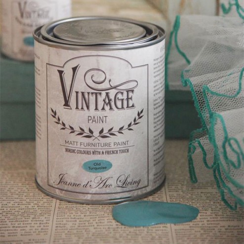 Vintage Paint. Old Turquoise