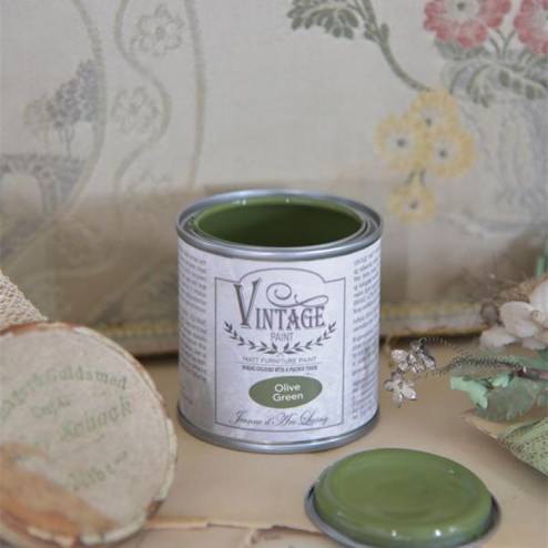 Vintage Paint. Oliven Green