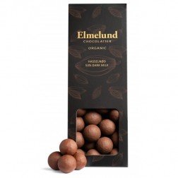 Elmelund dragee. Hasselnødder Dark Milk 53%