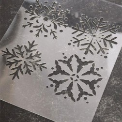Skabelon / Stencil. Snefnug